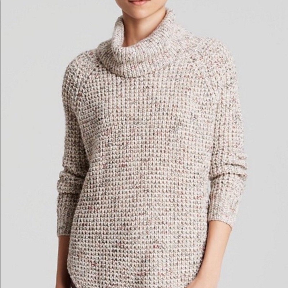 Free People Dylan Tweedy Oatmeal Turtleneck